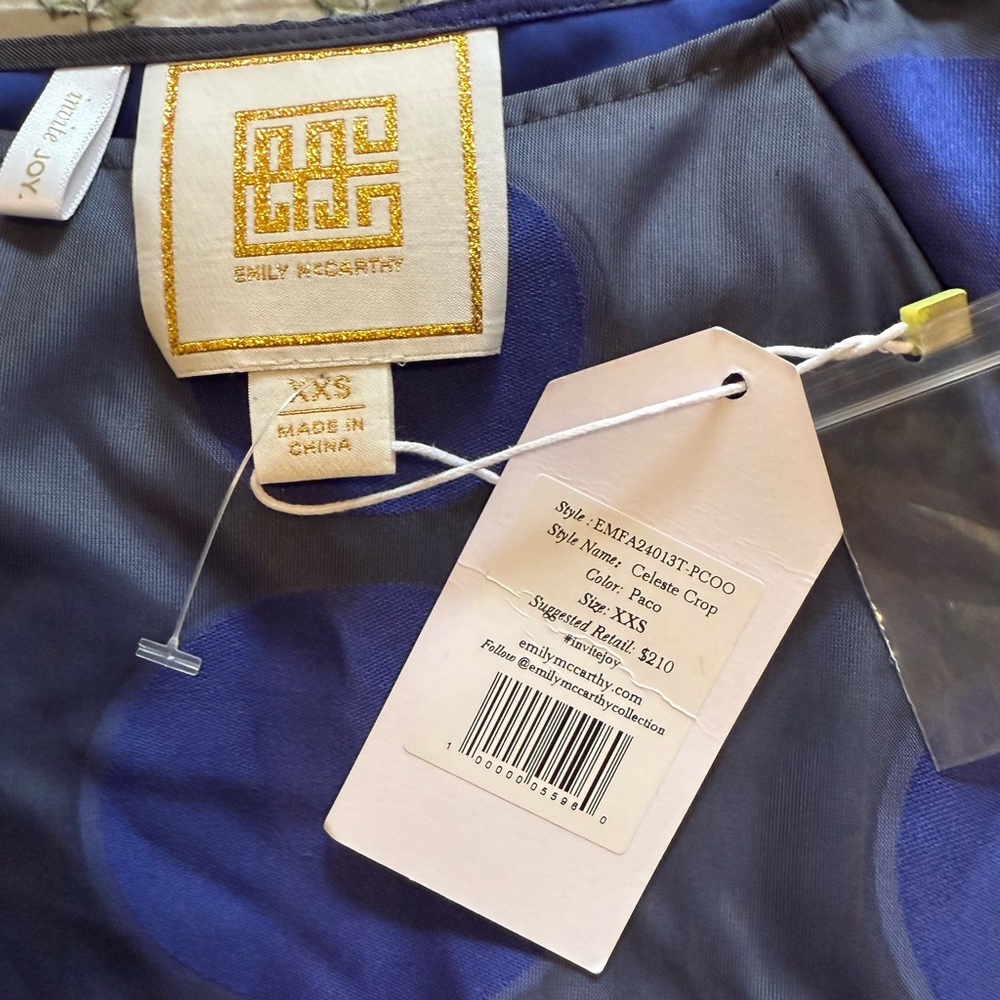 Emily McCarthy Celeste paco Crop Top - Picture 2 of 5